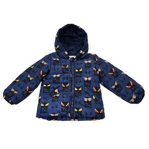 Fendi Kids Monster Eyes Hooded Puffer Jacket, 12 mo